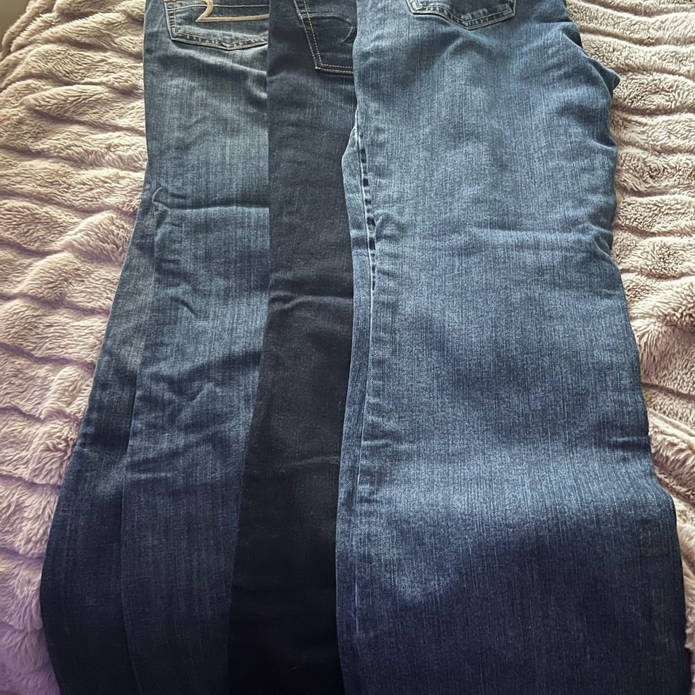 American Eagle Outfitters Women's Boot Cut Jeans - Dark Blue